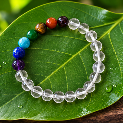 SEVEN CHAKRA WITH CLEAR QUARTZ