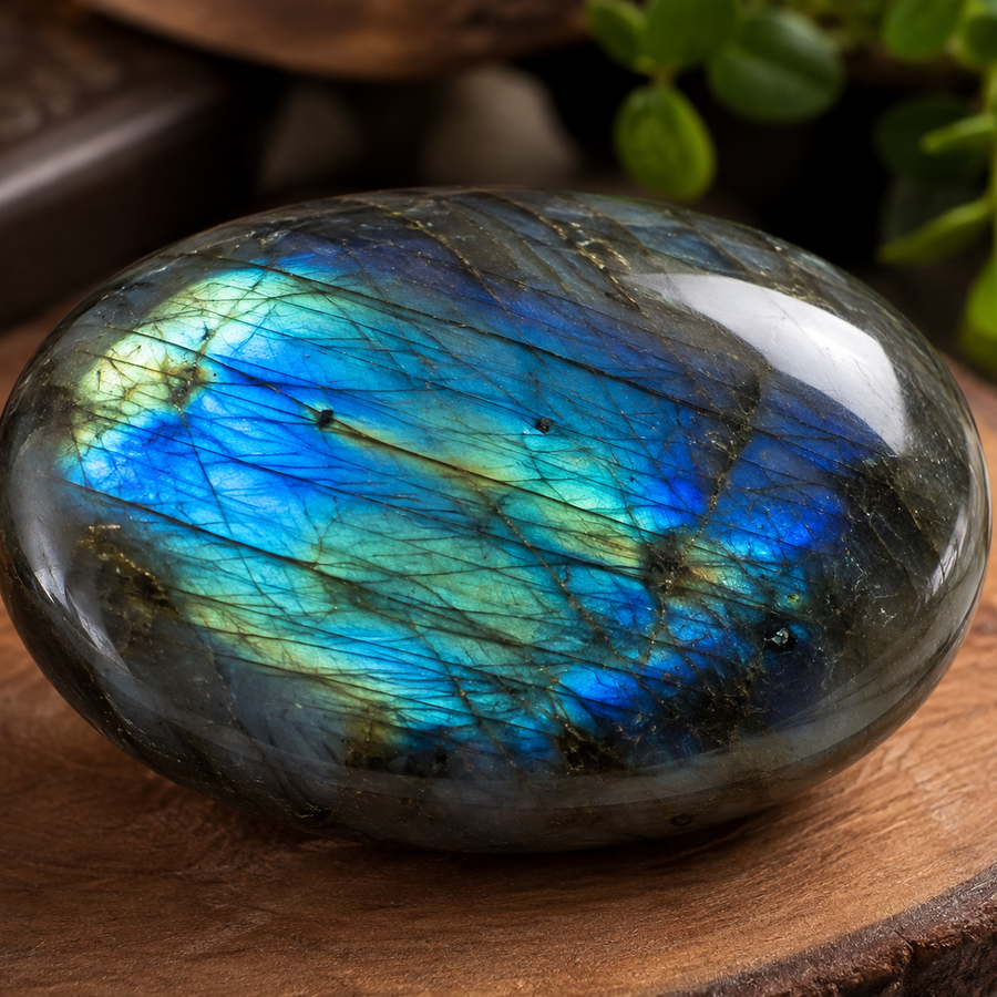 LABRADORITE PALMSTONE