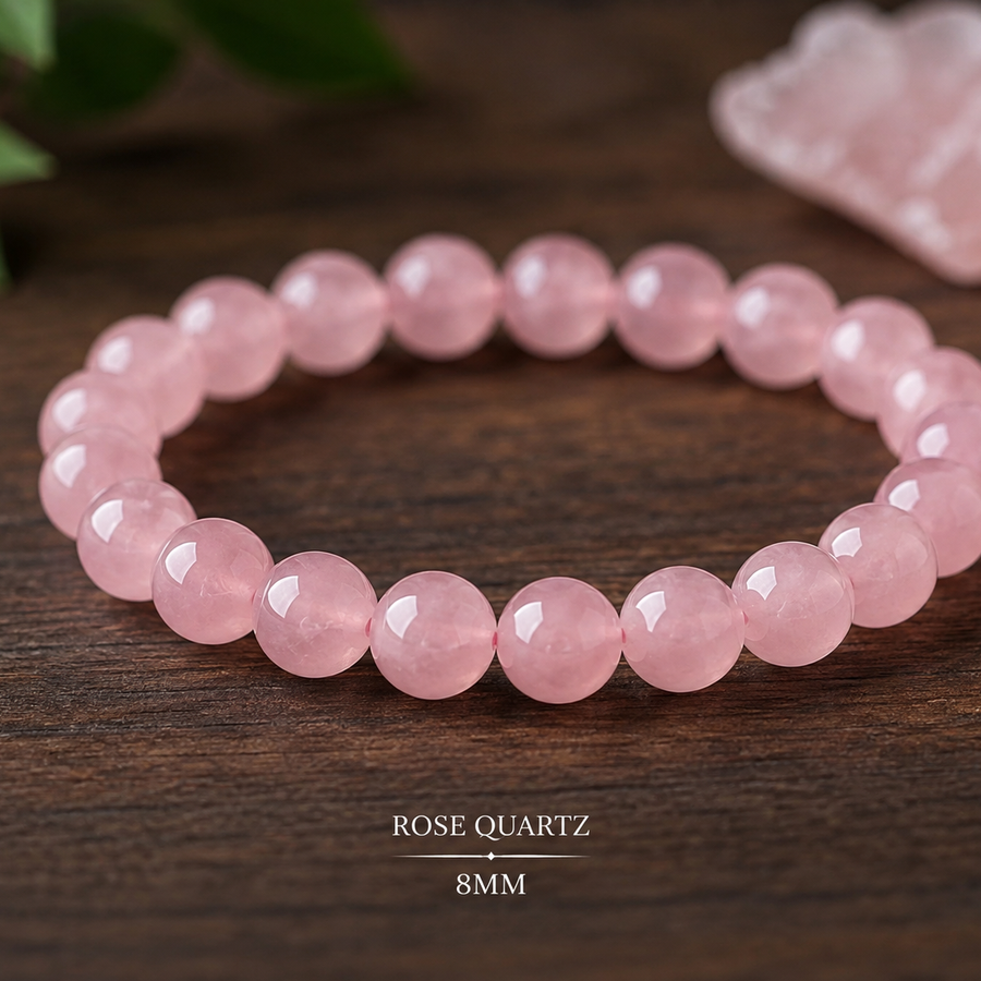 ROSE QUARTZ 8MM BRACELET