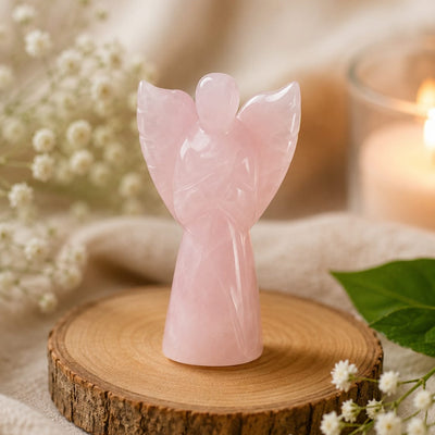 ROSEQUARTZ CRYSTAL ANGEL