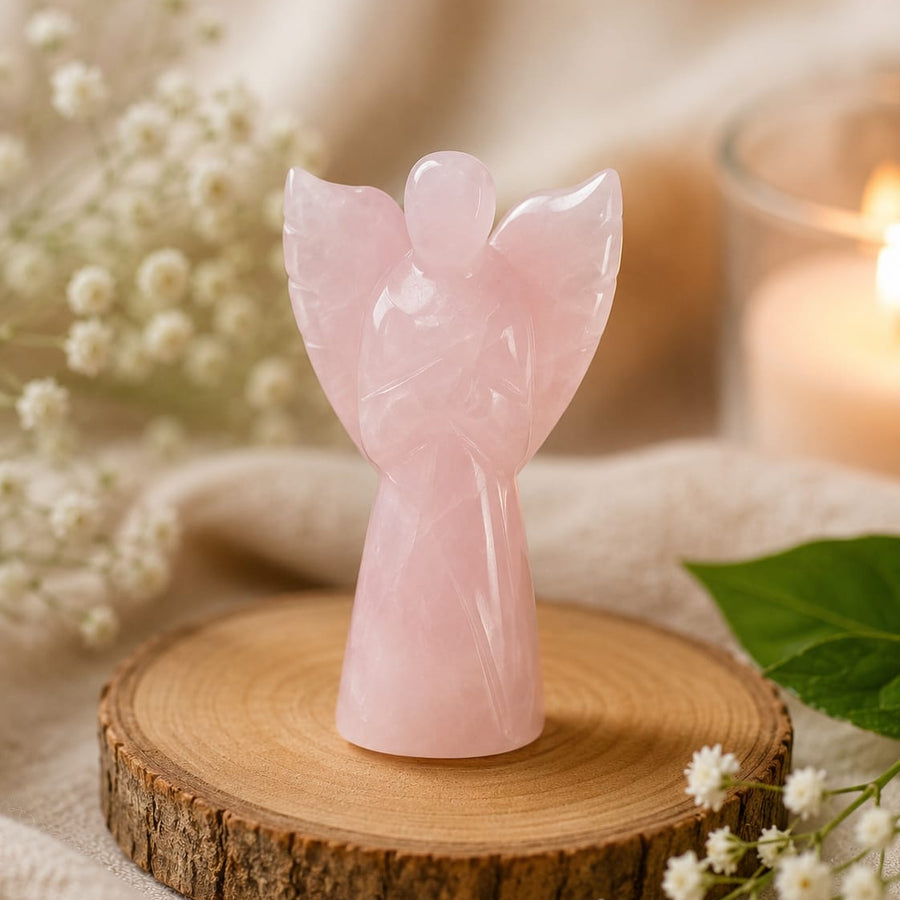 ROSEQUARTZ CRYSTAL ANGEL