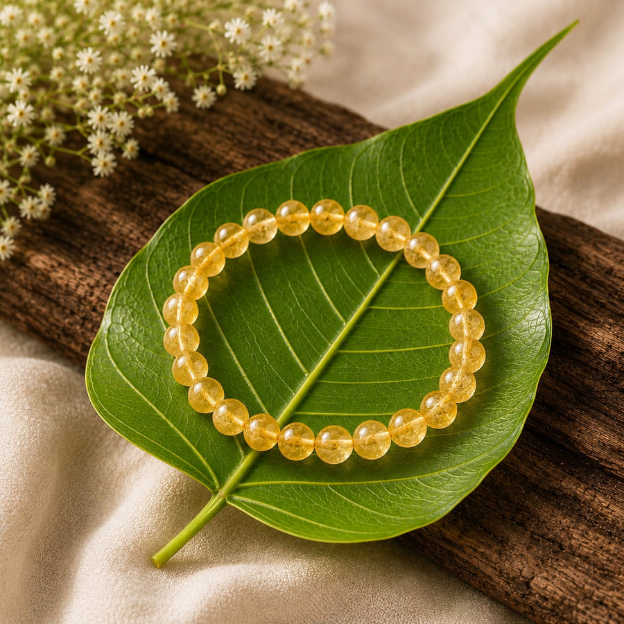 Citrine Crystal Bracelet  Prosperity • Success • Positive Energy