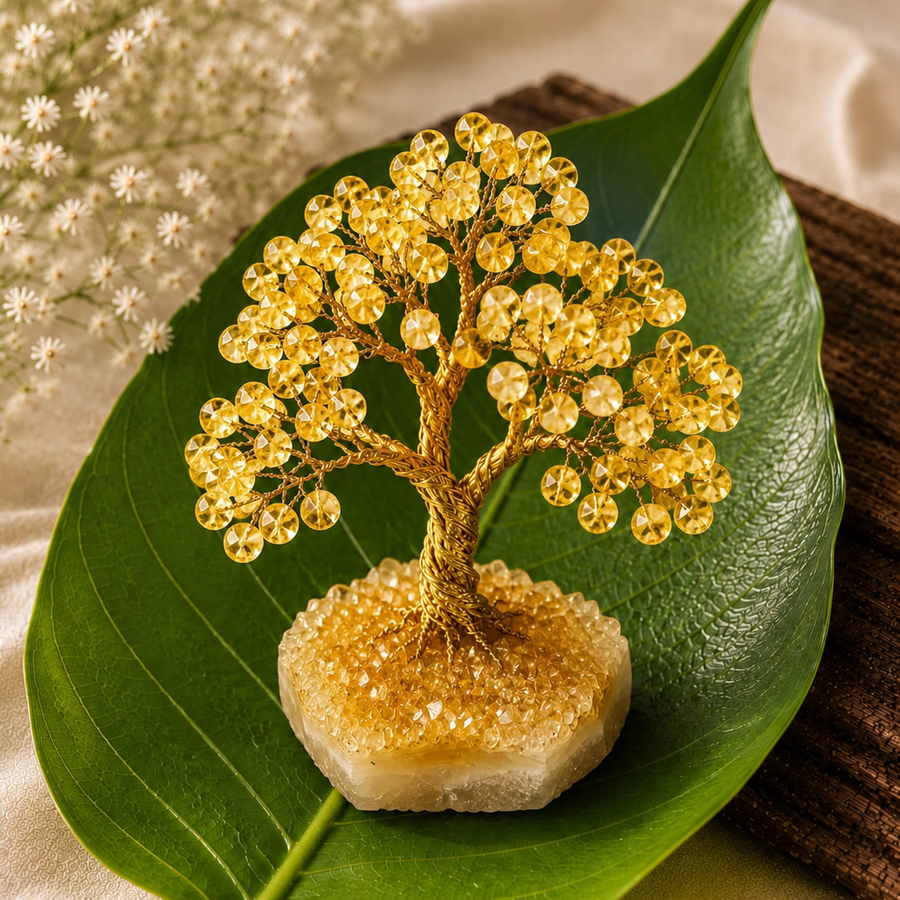 Citrine Crystal Money Tree  Prosperity • Success • Positive Energy