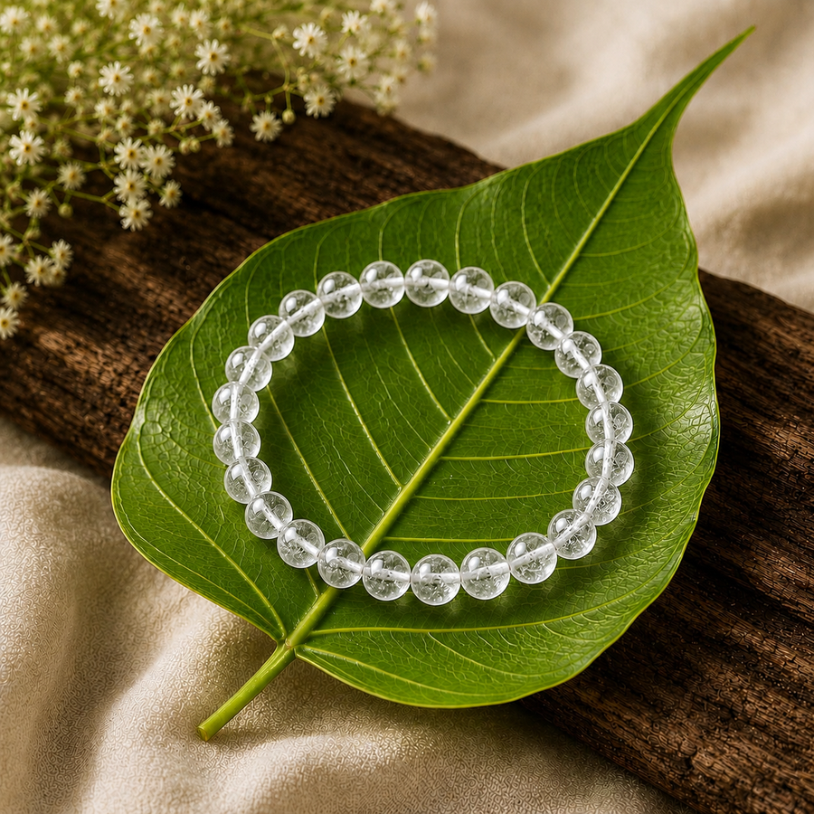 Clear Quartz Beaded Bracelet  Clarity • Balance • Positive Energy