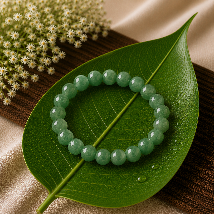 Green Aventurine Crystal Bracelet  Prosperity • Luck • Harmony