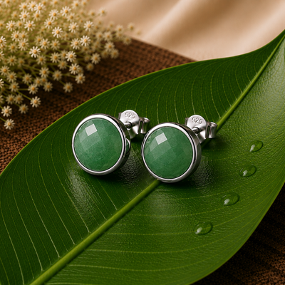 GREEN AVENTURINE EARRING