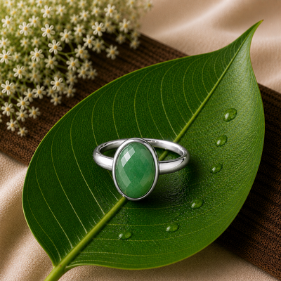 GREEN AVENTURINE RING