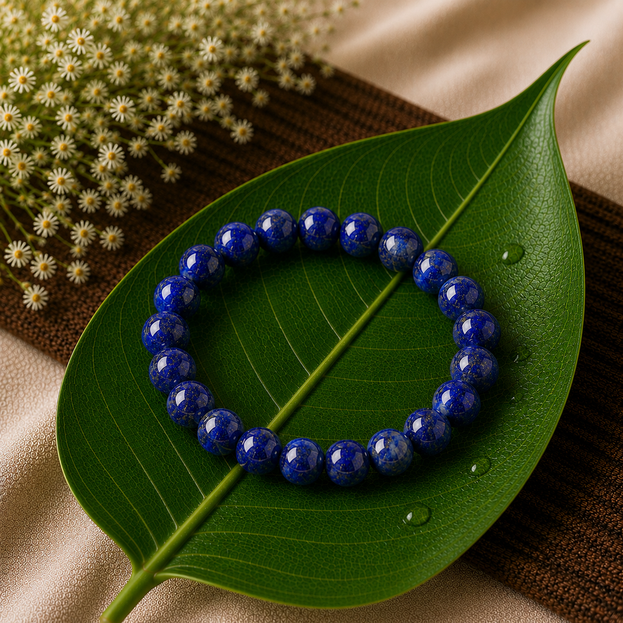 Lapis Lazuli Natural Stone Bracelet – 6mm  Wisdom • Truth • Inner Peace