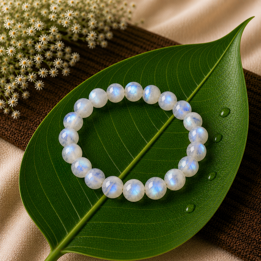 Moonstone Crystal Bracelet  Intuition • Balance • Inner Harmony