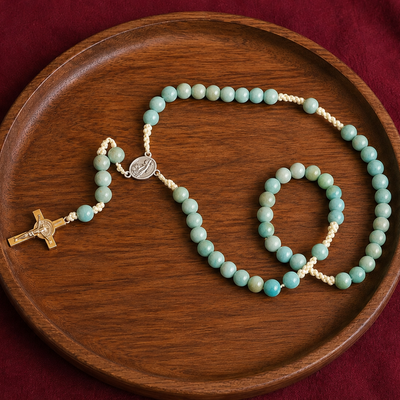 AMAZONITE 10MM ROSARY
