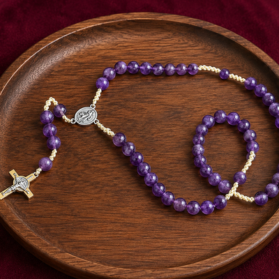 AMETHYST 10MM ROSARY
