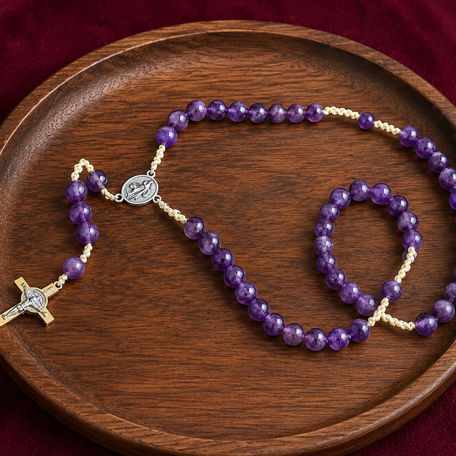 AMETHYST 10MM ROSARY