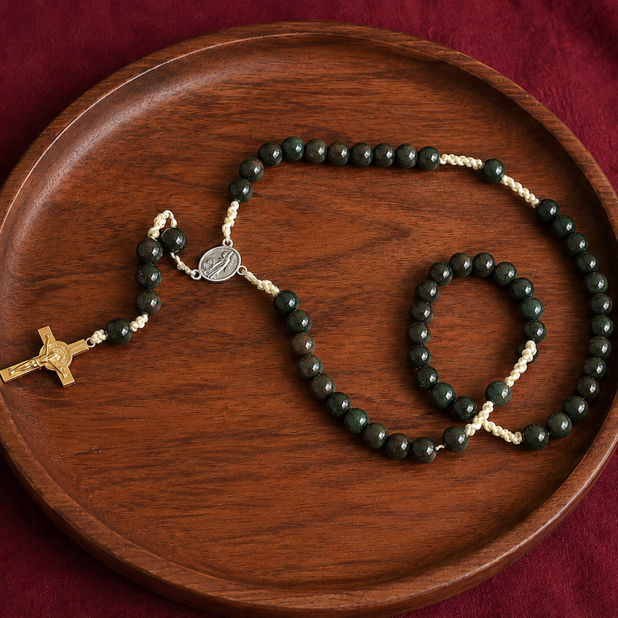 BLOODSTONE 10MM ROSARY