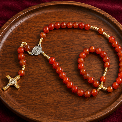 CARNELIAN 10MM ROSARY