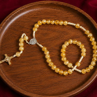 CITRINE 10MM ROSARY
