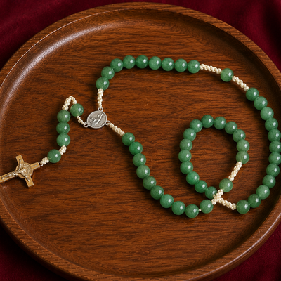 GREEN AVENTURINE 10MM ROSARY