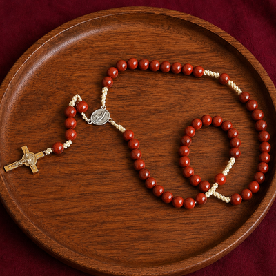 RED JASPER 10MM ROSARY