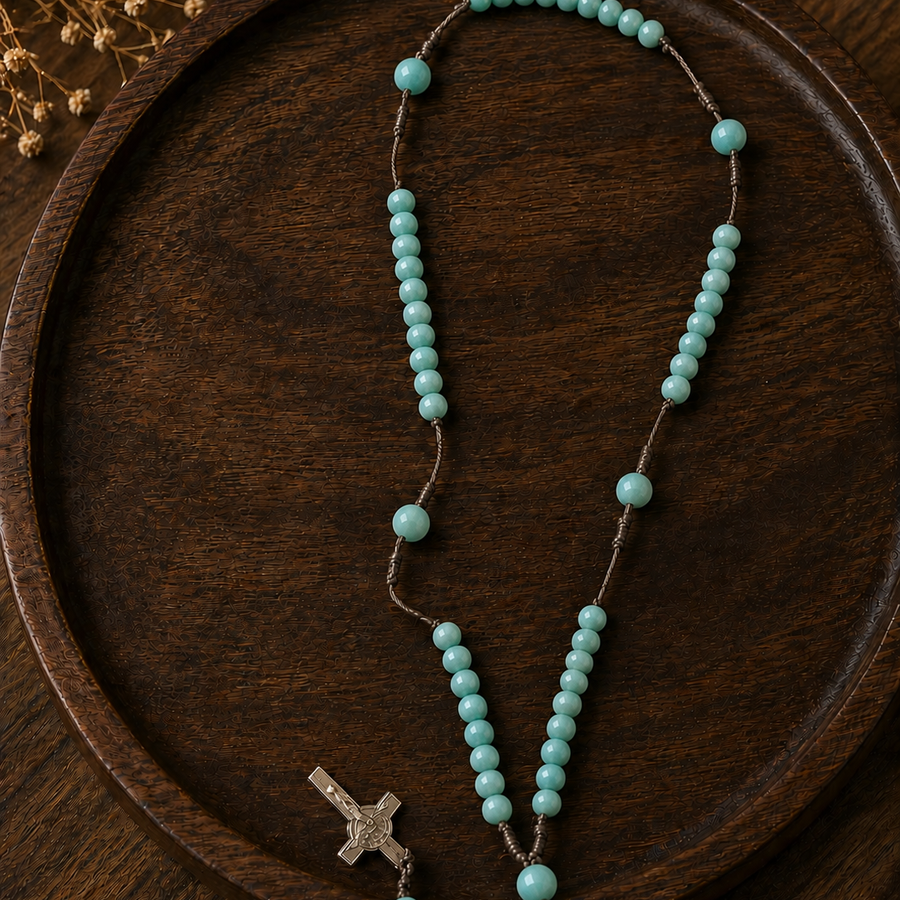 AMAZONITE 6MM ROSARY