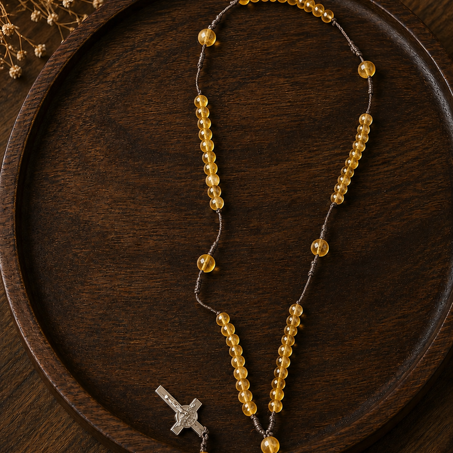 CITRINE 6MM ROSARY
