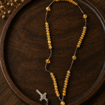 CITRINE 8MM ROSARY