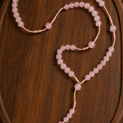 ROSE QUARTZ 8MM ROSARY