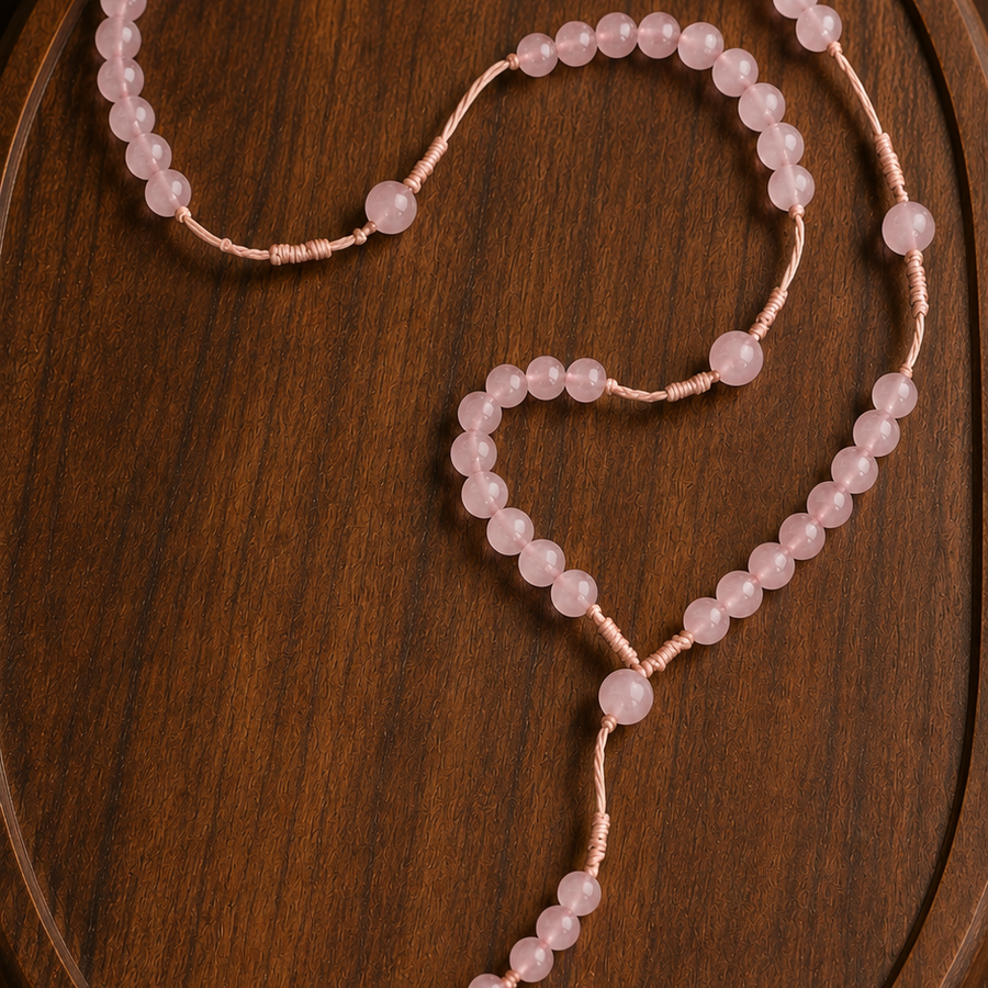 ROSE QUARTZ 6MM ROSARY